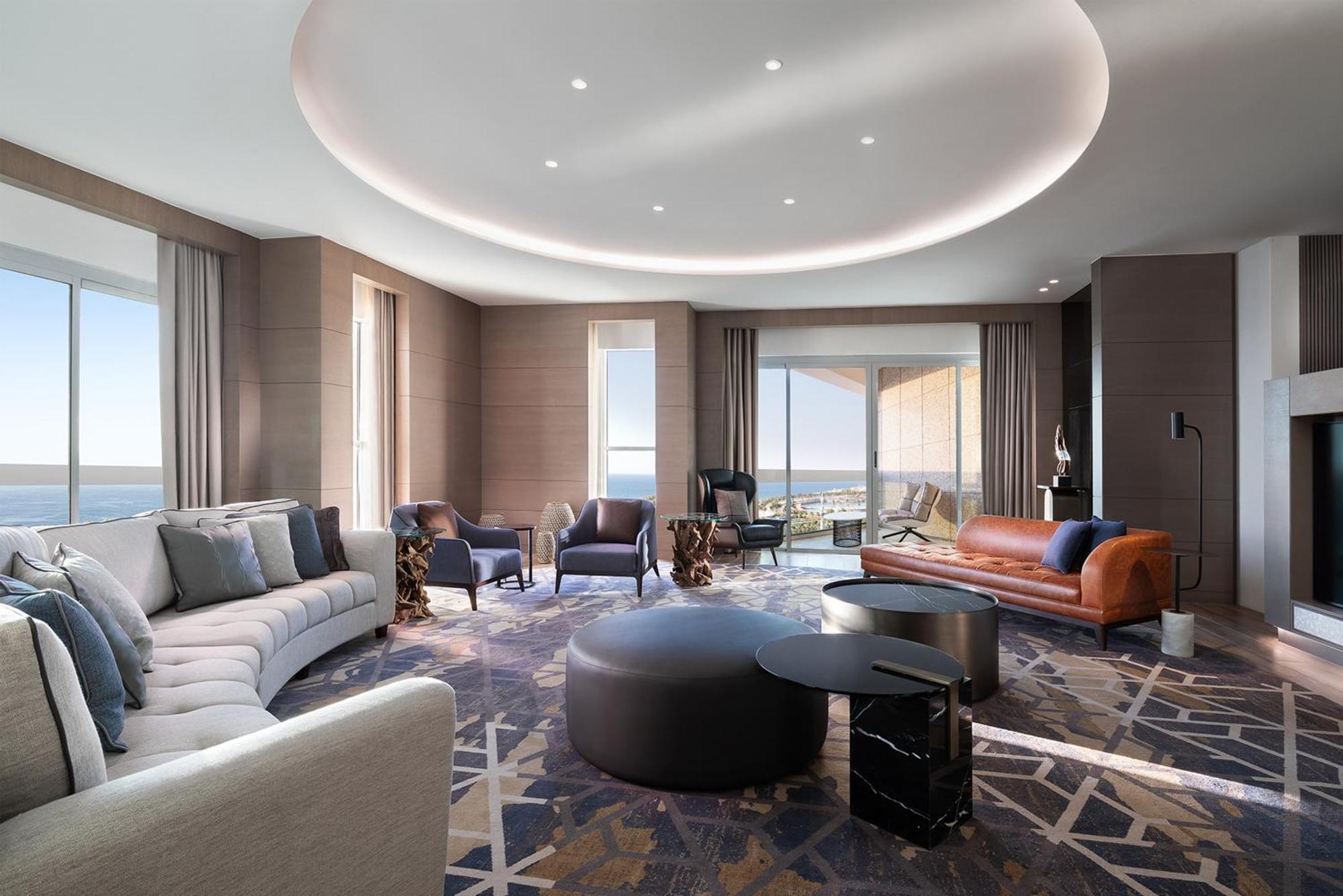 Sheraton Jeddah Hotel - Saudi Brothers Commercial Company Branch Luaran gambar The living room of a three-bedroom apartment